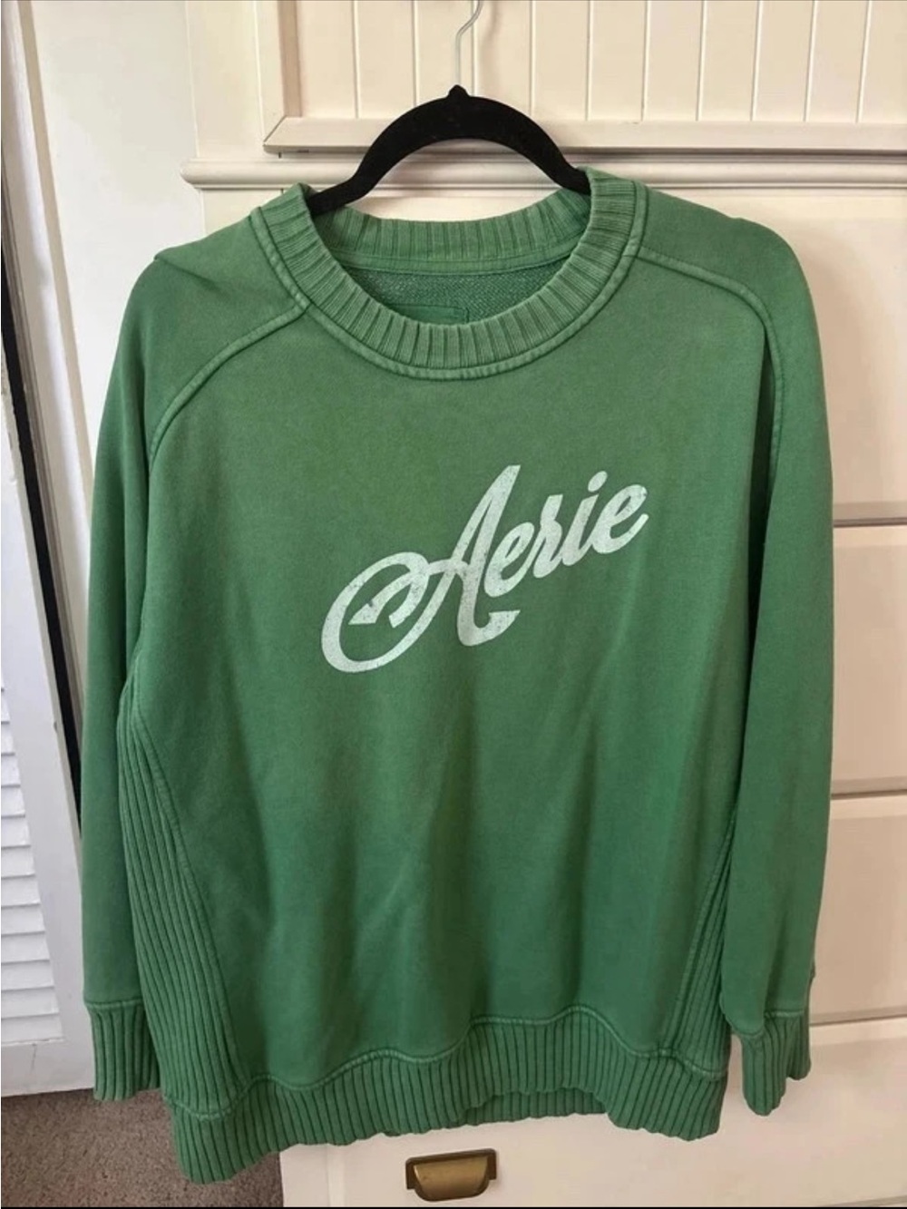 aerie Green Crewneck Sweatshirt